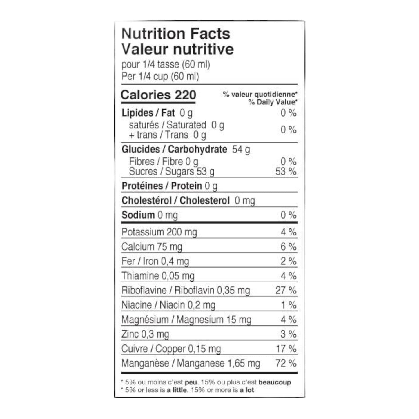 Canada Maple Syrup Cruchon Junior Canadian Flag - 100ml