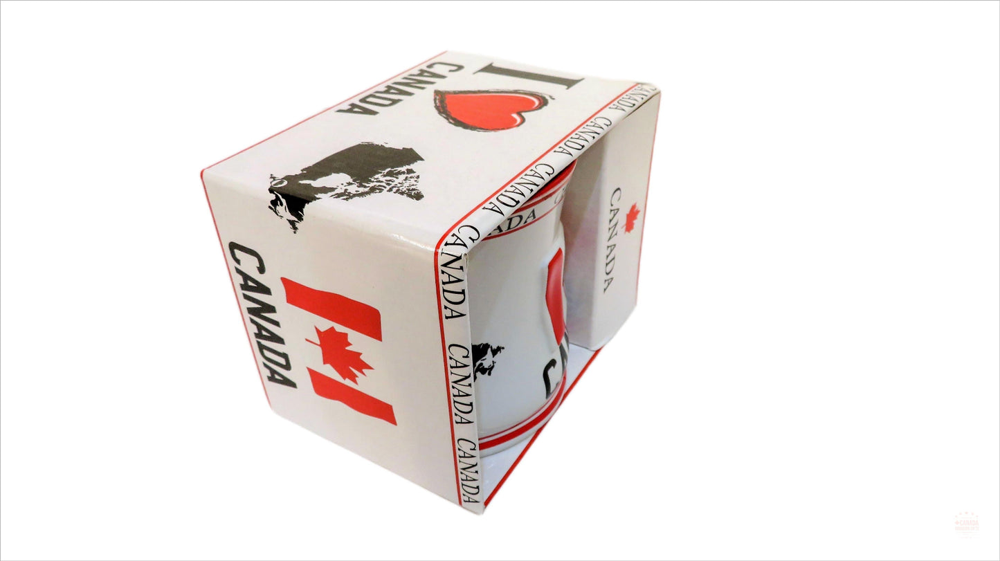 Canada Flag & Map of Canada Ceramic Coffee Mug | Cider, Hot Chocolate, Tea Cup for Camping, Traveling | Perfect Gift for Your Loved one