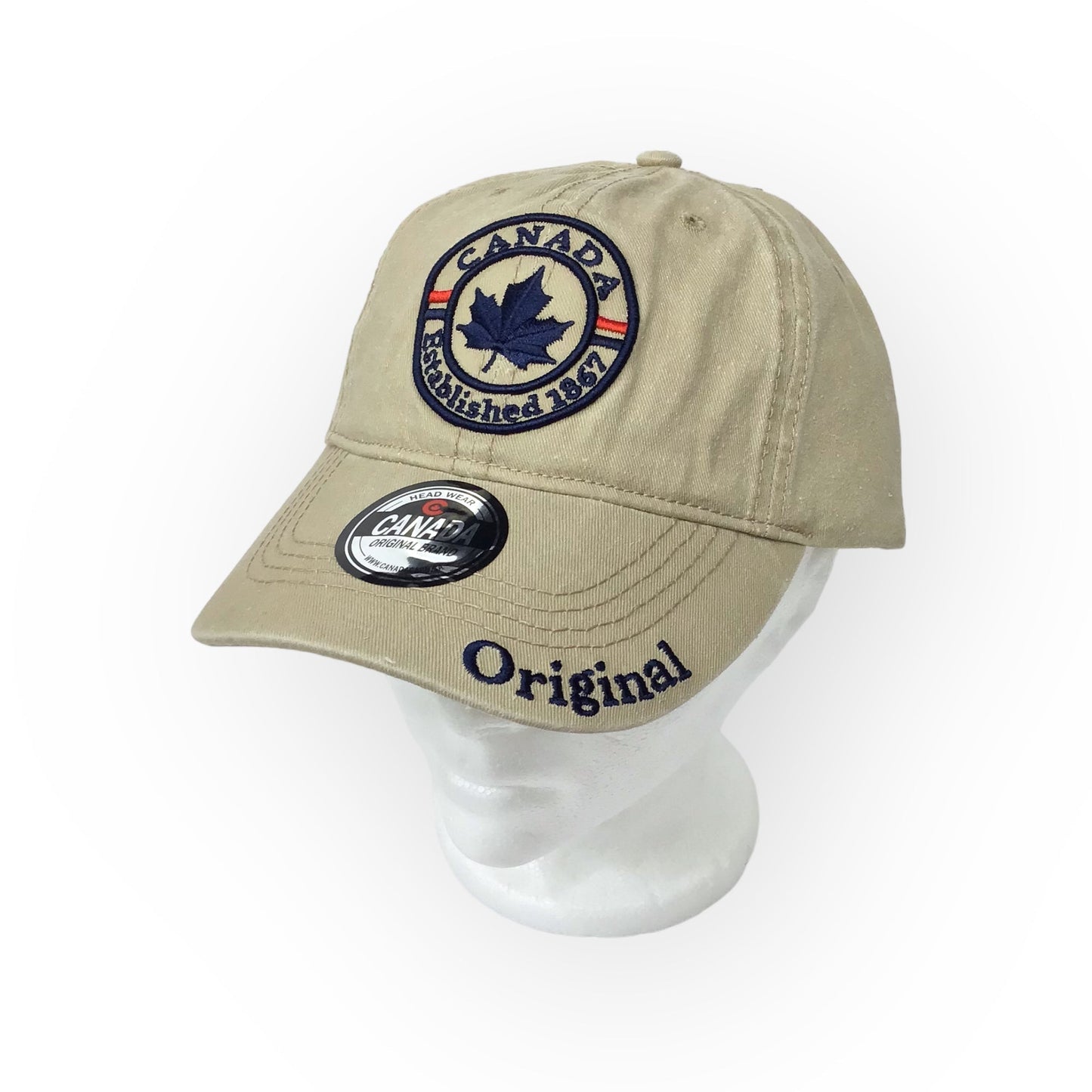 Casquette de baseball réglable sur le thème de la feuille d'érable, chapeau du Canada