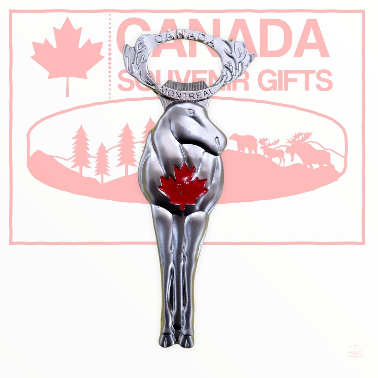 Montreal Canada Fridge Magnet Bottle Opener - Metal Bottle Opener