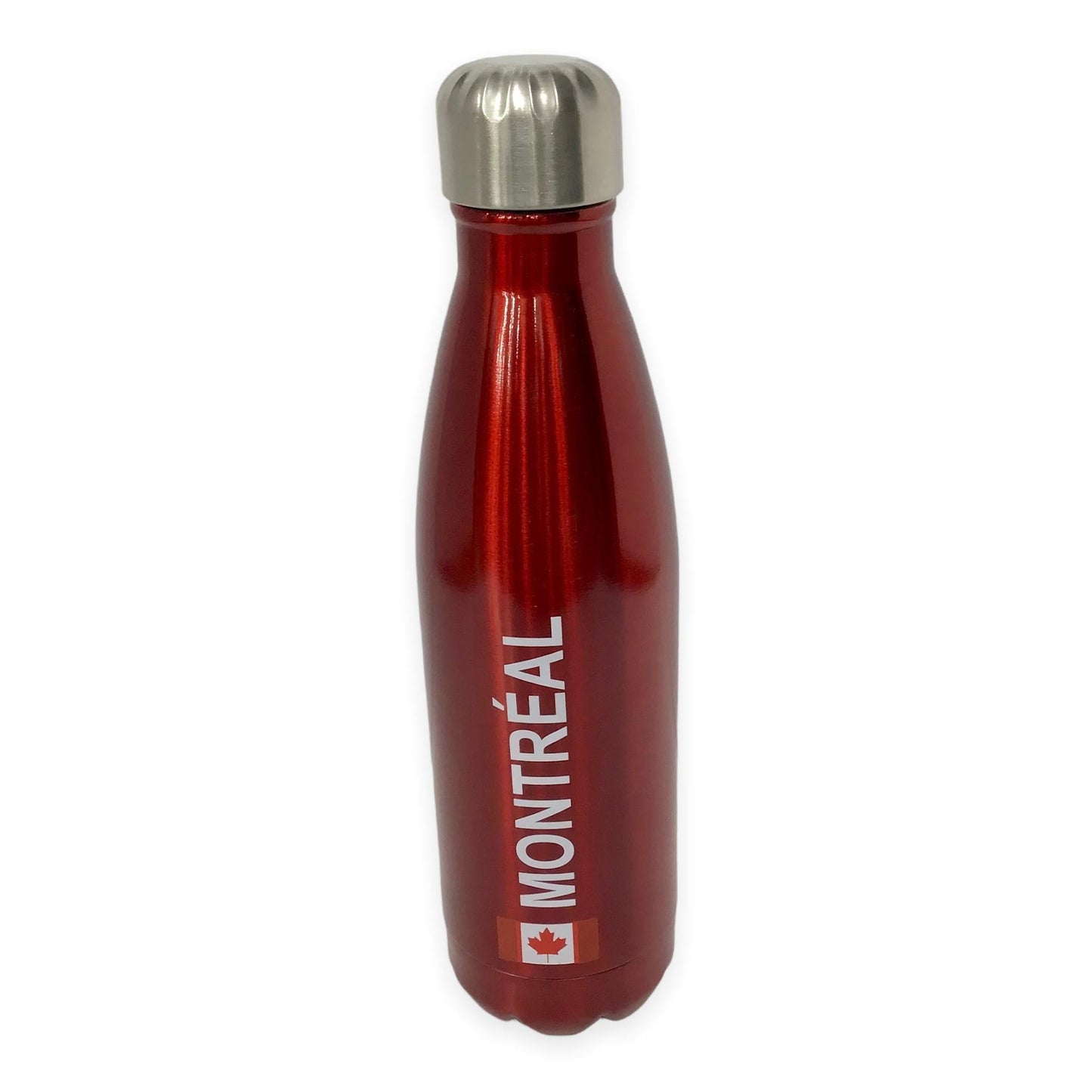 Montreal Red Stainless Metal Water Bottle