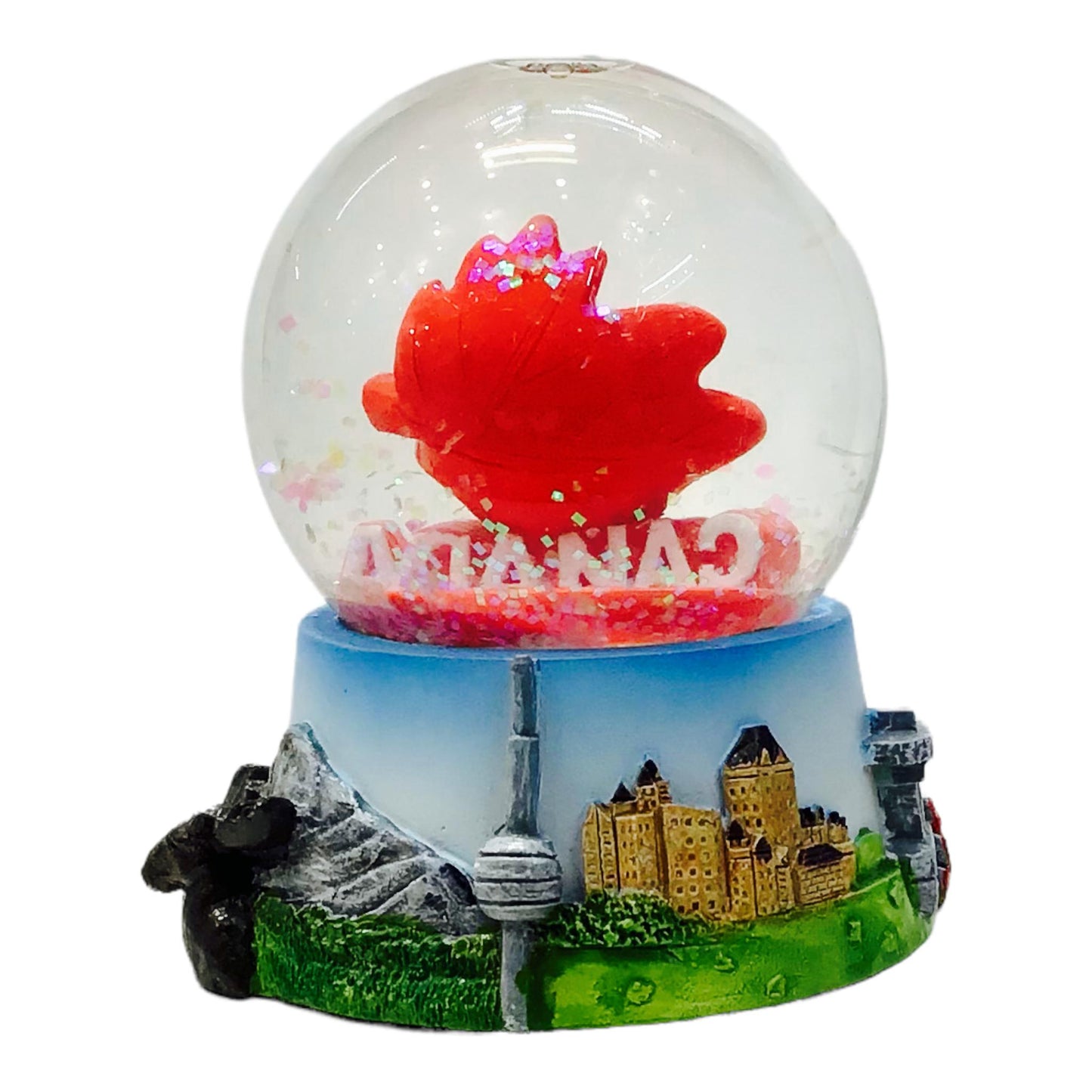 Red Maple Leaf Snow Globe 65mm