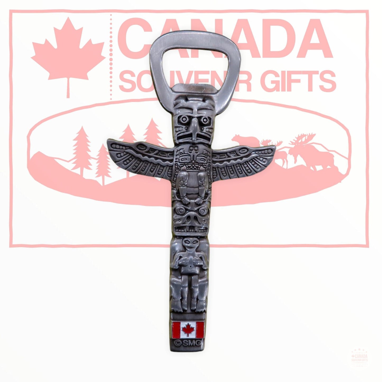 Canadian Souvenir Totem Pole Bottle Opener