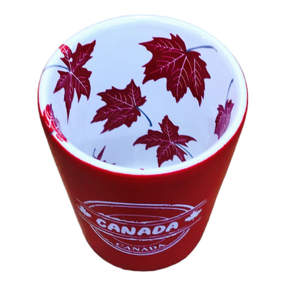 Shot Glass Canada Red Leaf Whiskey Shooter Glass 1.5 oz