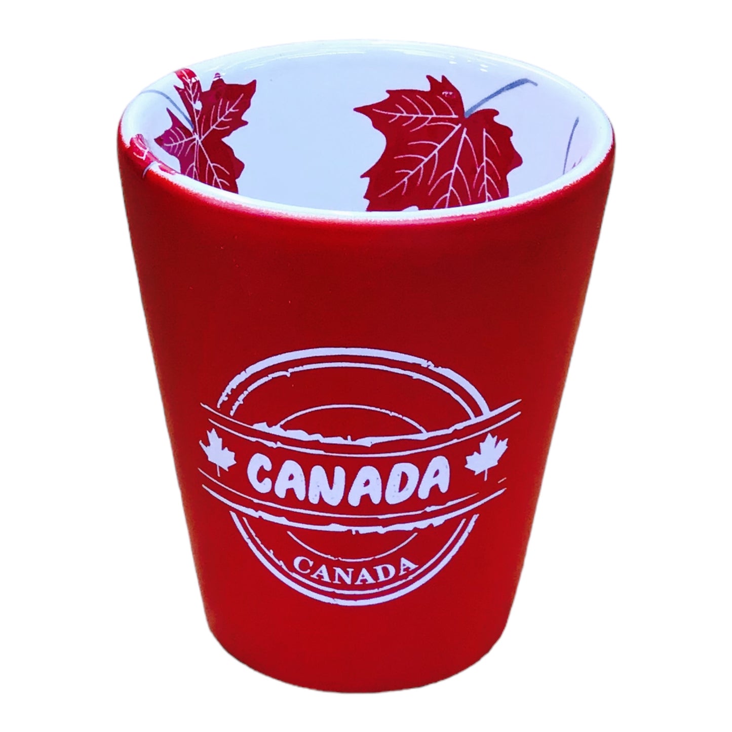 Shot Glass Canada Red Leaf Whiskey Shooter Glass 1.5 oz