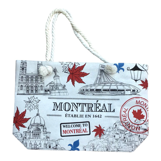 Montreal Iconic Vintage Design Shopping Bag - Beach Bag