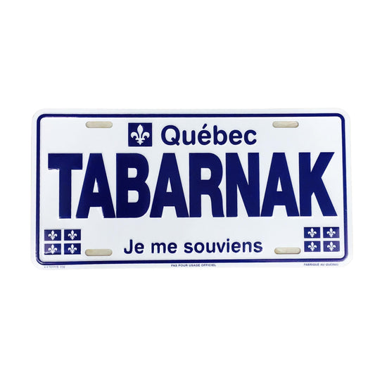 Tabarnak Customized Quebec Car Plate Size Novelty Souvenir Gift Plate