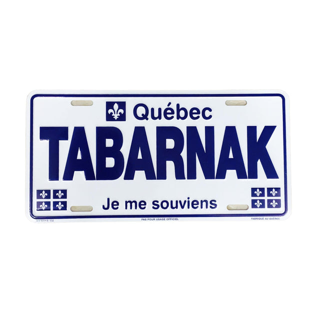 TABARNAK Customized Quebec Car Plate Size Novelty Souvenir Gift Plate