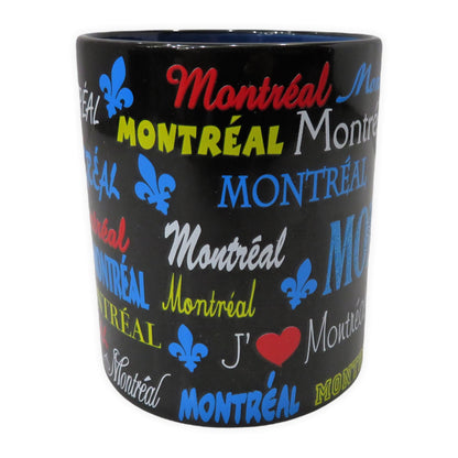 13 Oz Ceramic Montreal and Canada Mugs with Glitter Themed Design Coffee Mug | Glitter Ceramic Cup Printed on All Sides | Canadian Cups for Hot and Cold Drinks and Tea Lovers (Canada)