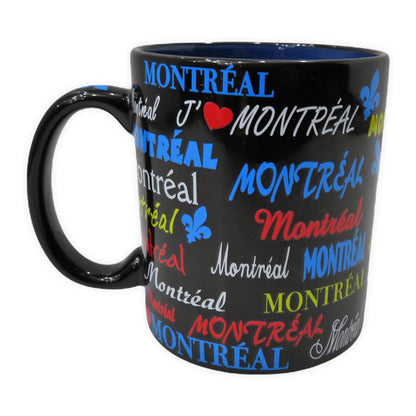 13 Oz Ceramic Montreal and Canada Mugs with Glitter Themed Design Coffee Mug | Glitter Ceramic Cup Printed on All Sides | Canadian Cups for Hot and Cold Drinks and Tea Lovers (Canada)