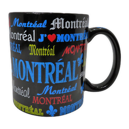 13 Oz Ceramic Montreal and Canada Mugs with Glitter Themed Design Coffee Mug | Glitter Ceramic Cup Printed on All Sides | Canadian Cups for Hot and Cold Drinks and Tea Lovers (Canada)