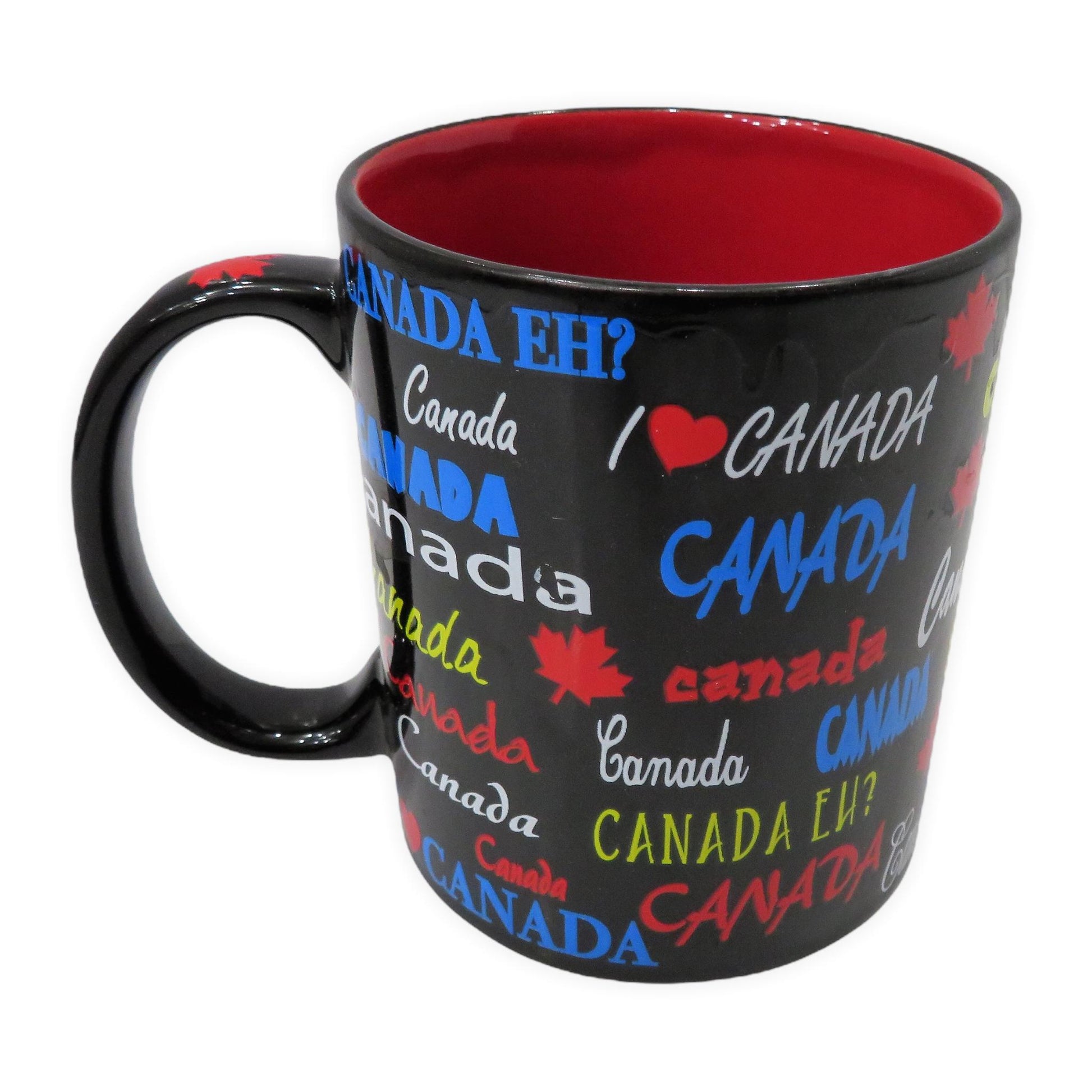 13 Oz Ceramic Montreal and Canada Mugs with Glitter Themed Design Coffee Mug | Glitter Ceramic Cup Printed on All Sides | Canadian Cups for Hot and Cold Drinks and Tea Lovers (Canada)