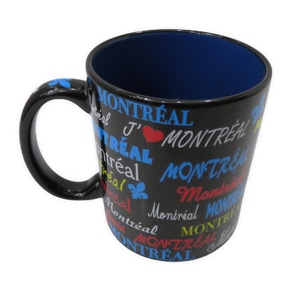 Tasses en céramique de 13 oz de Montréal et du Canada avec tasse à café au design sur le thème des paillettes