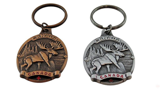 2pc Canada Moose Keychain