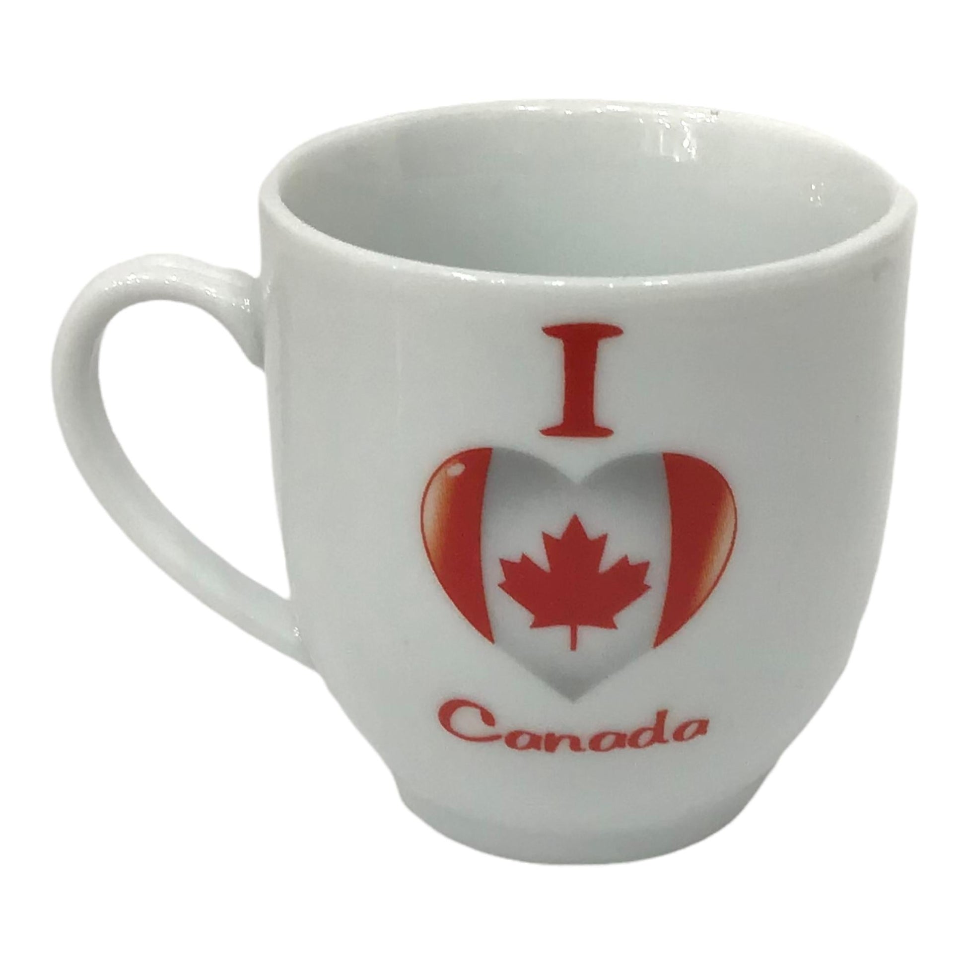 4 Espresso Cups I Love Canada | Espresso Ceramic Cups | Espresso Coffee Cups I Love Canada Maple Leaf Gift for Canada Day Canada Coffee Mugs