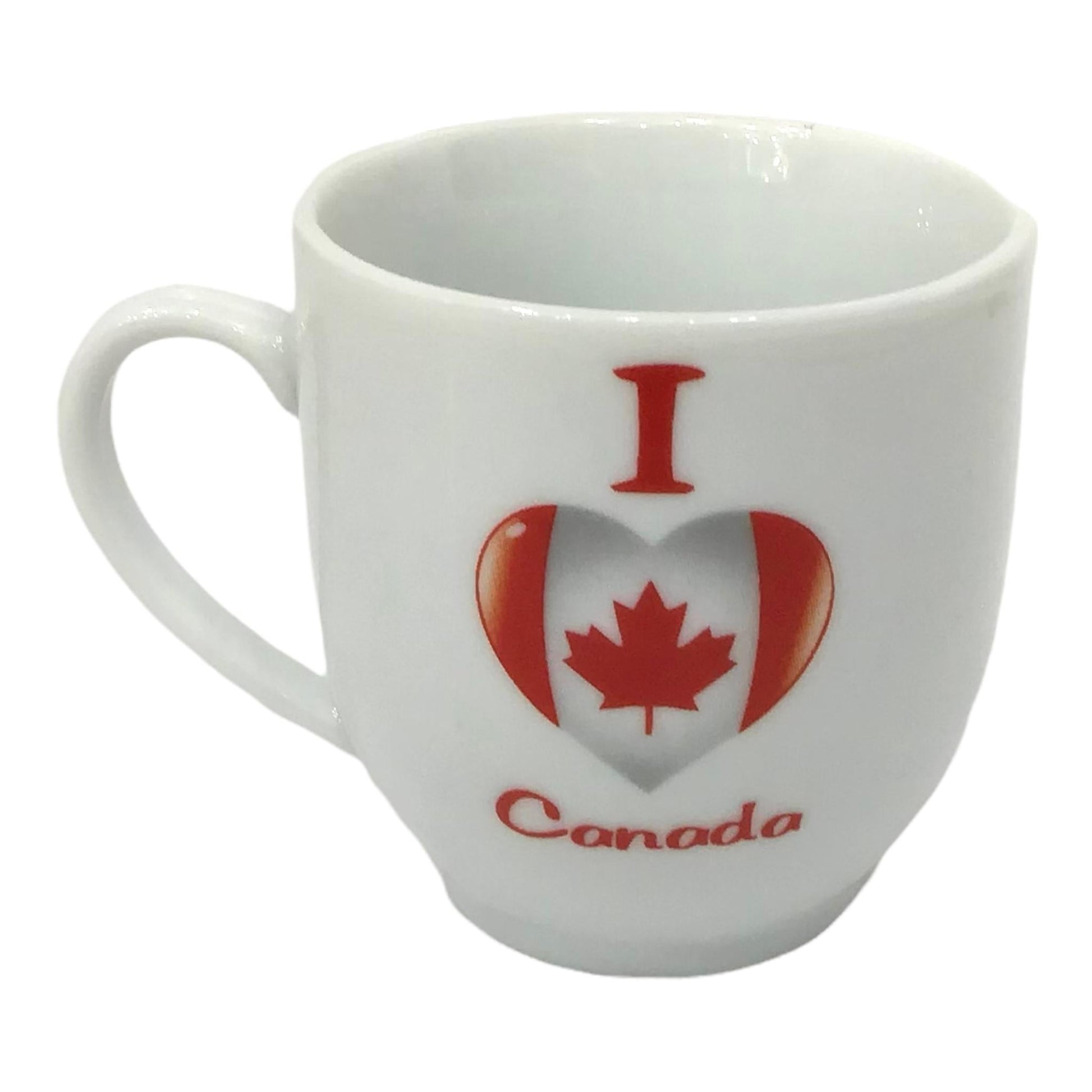 4 Espresso Cups I Love Canada | Espresso Ceramic Cups | Espresso Coffee Cups I Love Canada Maple Leaf Gift for Canada Day Canada Coffee Mugs