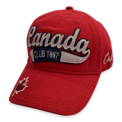 Baseball Cap Canada Club 1867 Free Adjustable Hat