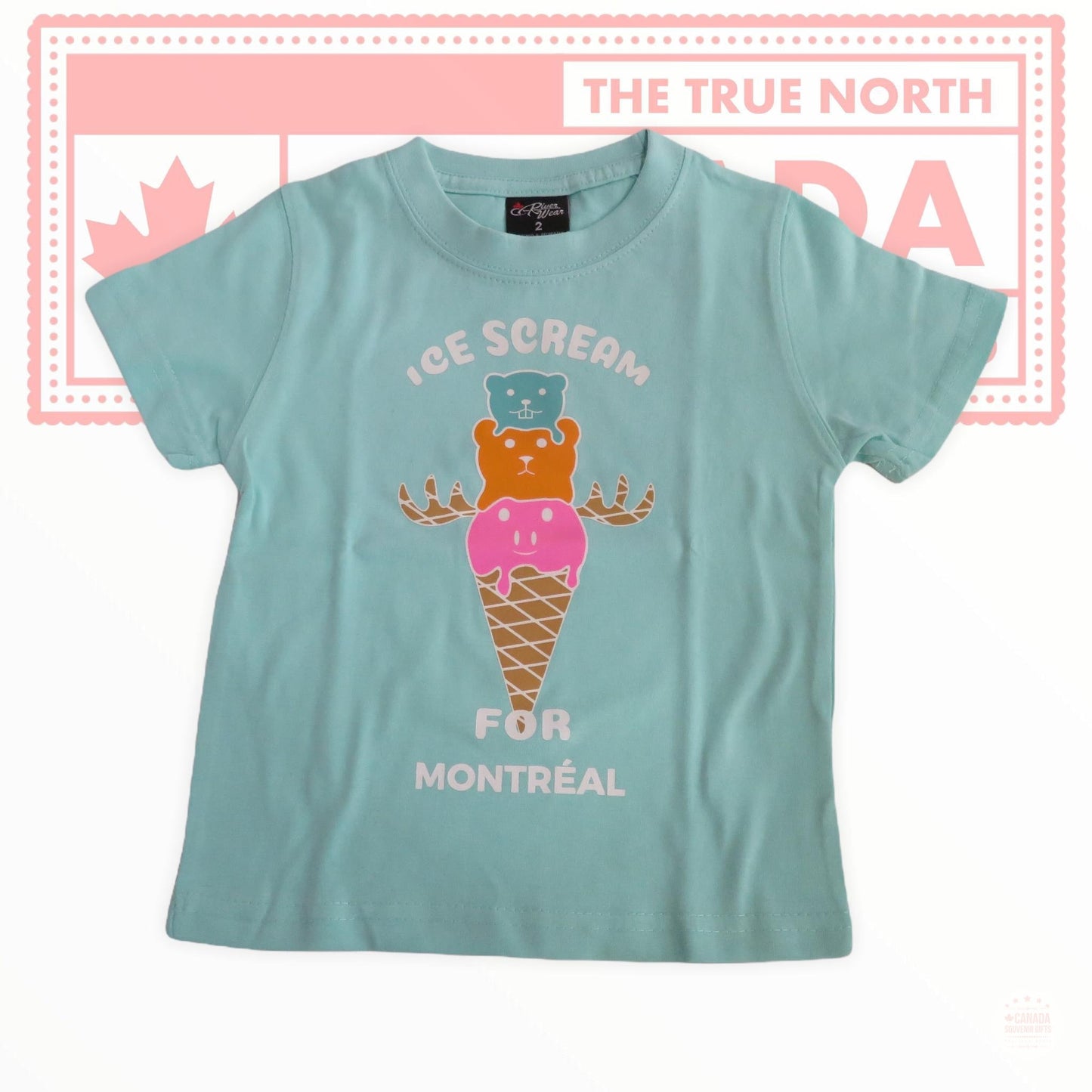 T-shirt vintage Ours Moose de Montréal, 2-6 ans