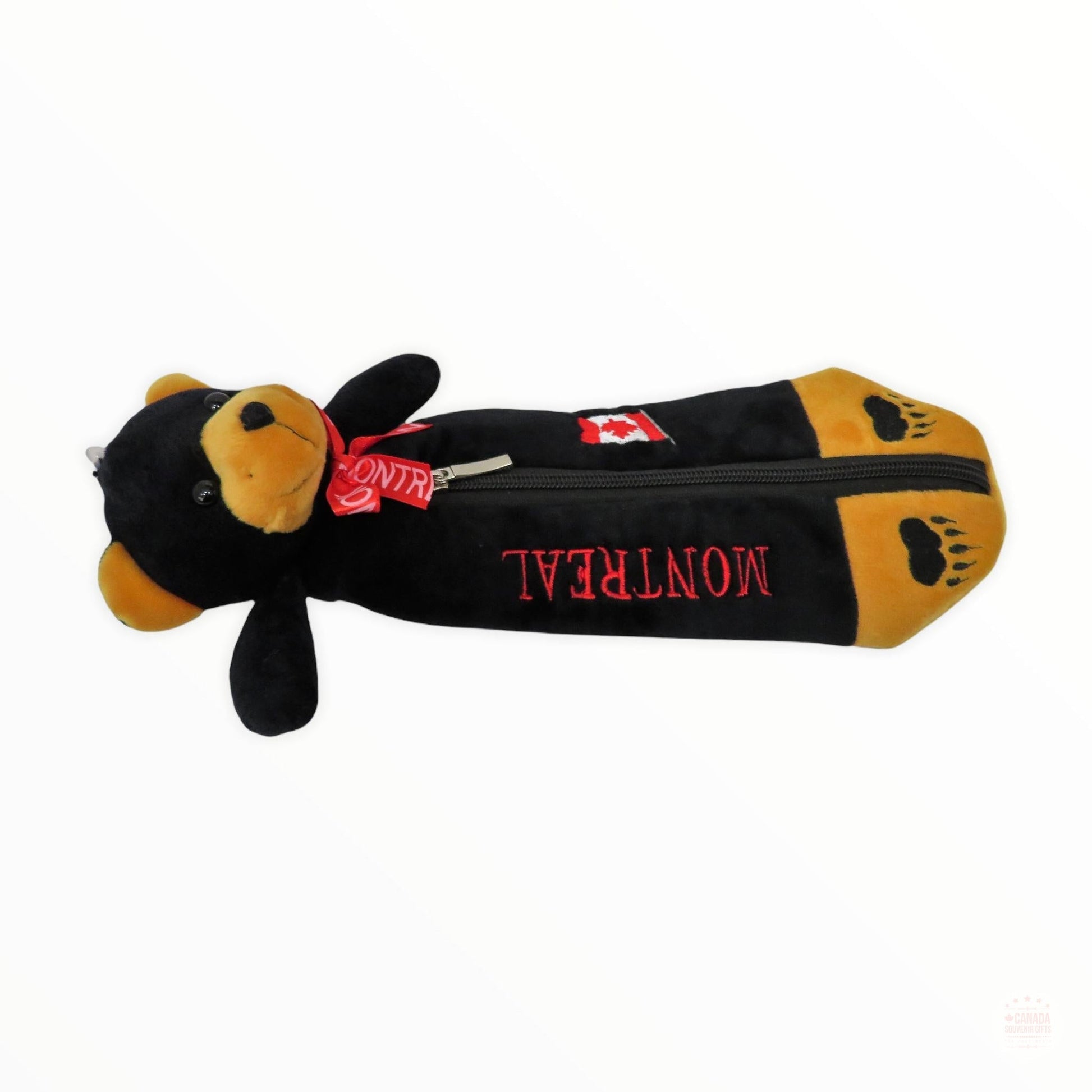 Black Bear Pen Pencil Case Plush Montreal Canada Gift