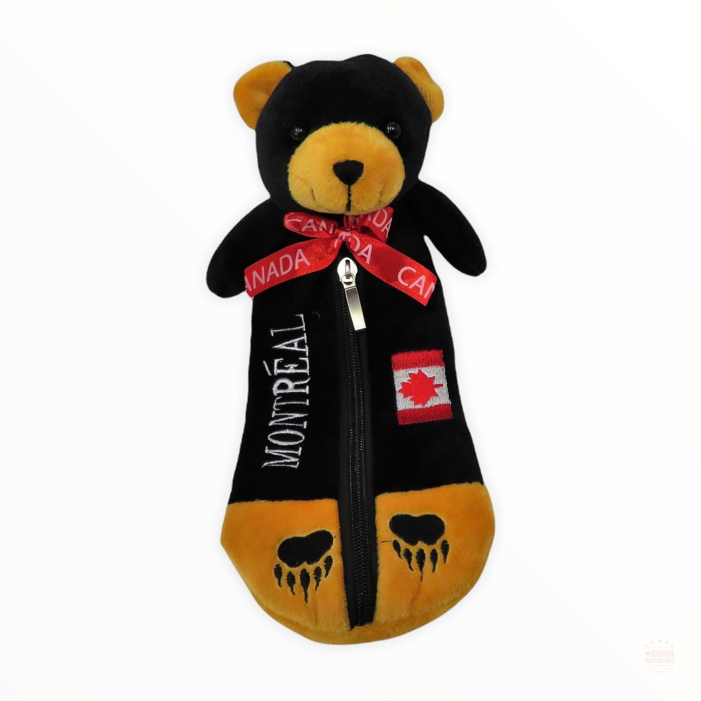 Black Bear Pen Pencil Case Plush Montreal Canada Gift