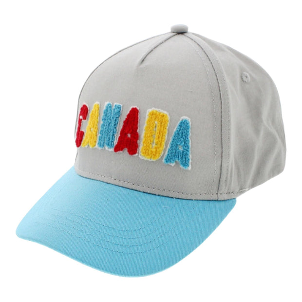 CANADA KIDS BASEBALL CAP WITH CHENILLE PATCH