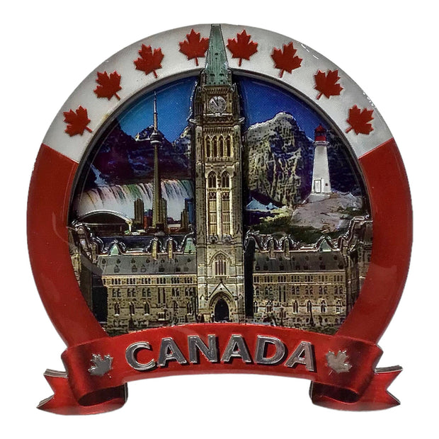 Canada Landmark 3d Souvenir Plate Canada Scene Decor Plate