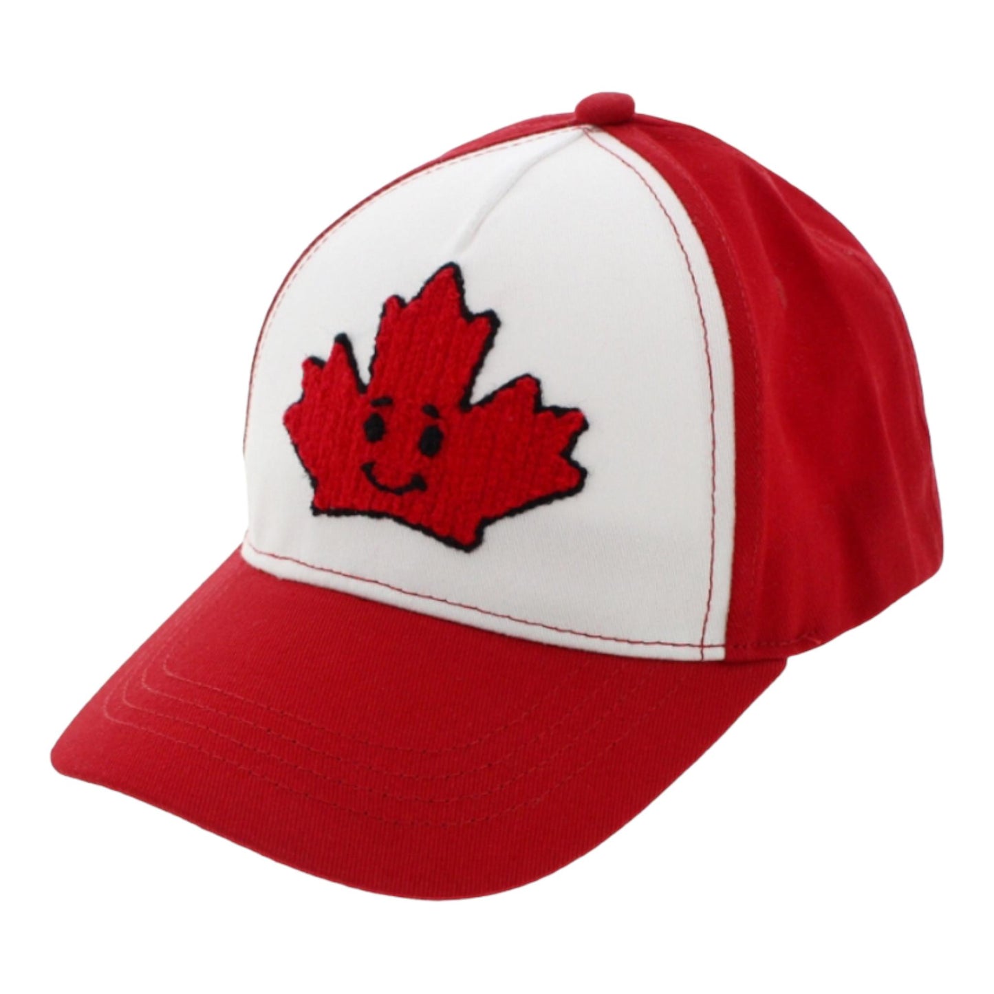 Casquette de baseball pour enfants Maple Leaf du Canada avec écusson en chenille