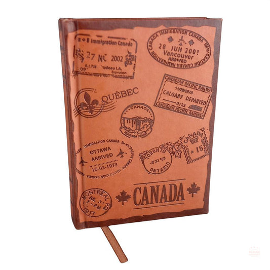 Carnet du Canada 120 feuilles 7 "x 5" cadeau souvenir vintage de voyage
