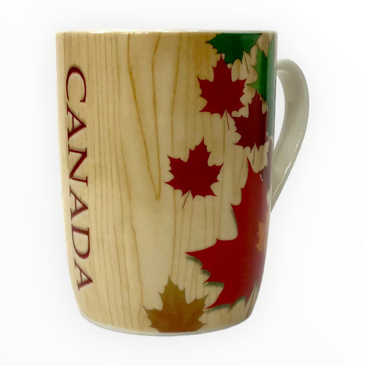 COFFEE MUG CANADA AUTUMN MAPLE LEAVES THEME HOT DRINK TEA CUP 11oz