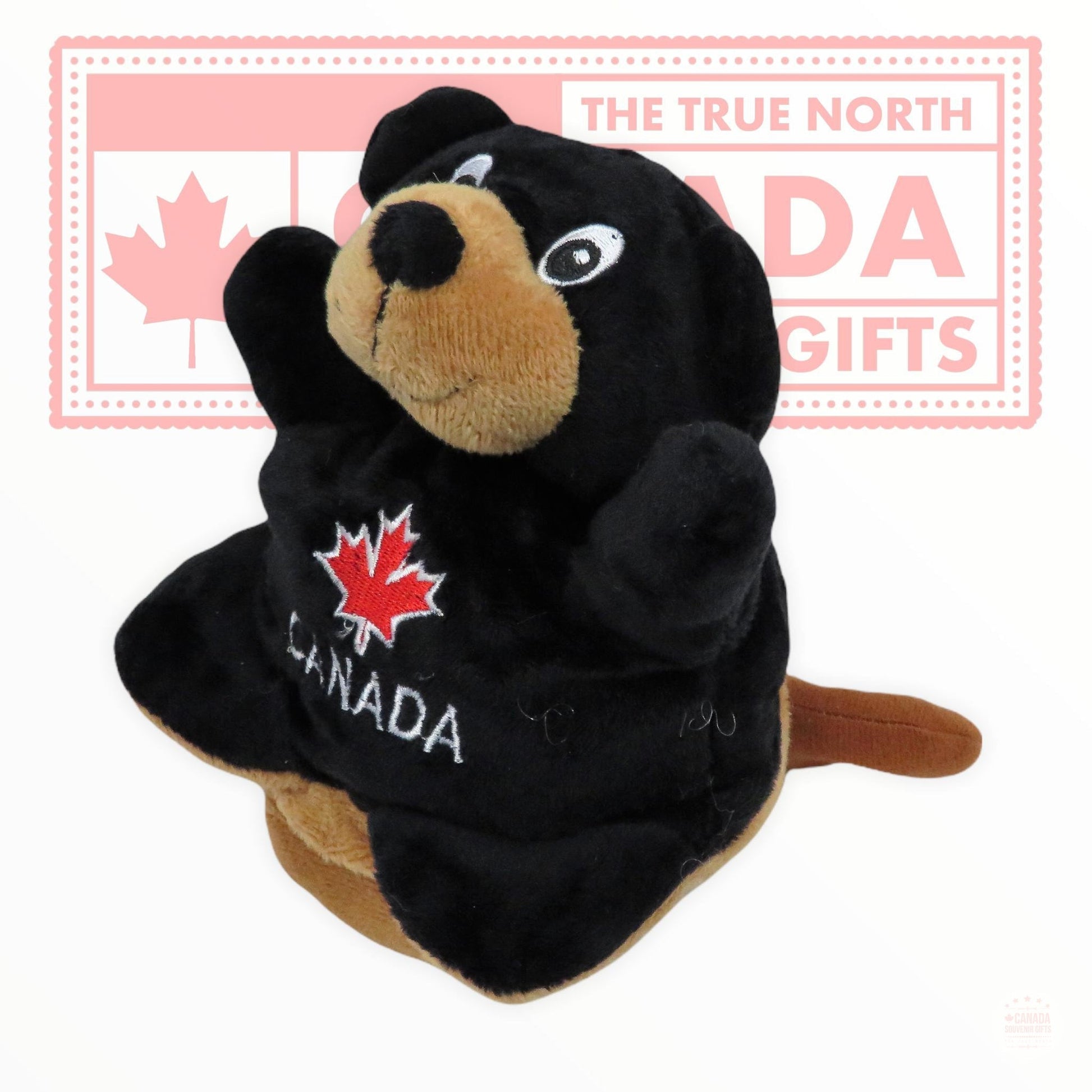 Canada Beaver and Bear Stuffed Animal - 2 in 1 Plush Toy 