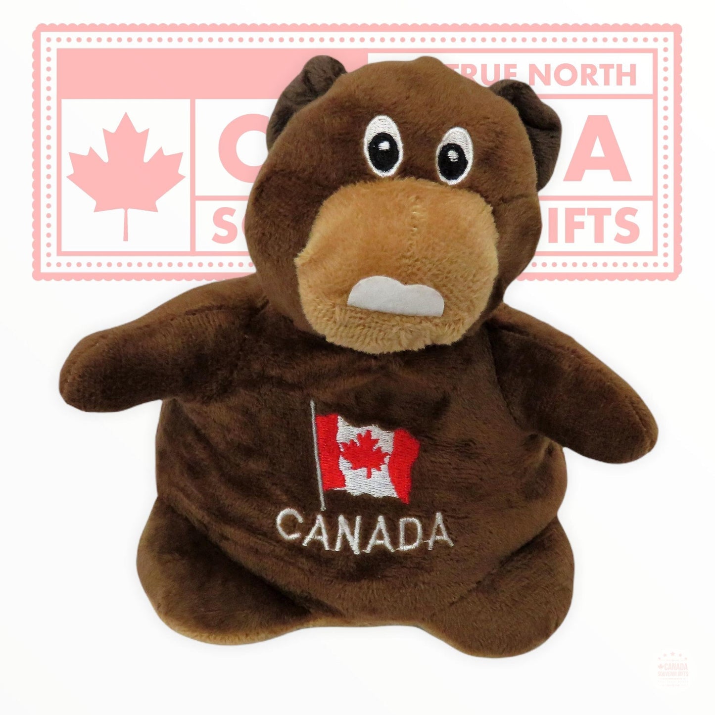 Canada Beaver and Bear Stuffed Animal - 2 in 1 Plush Toy 