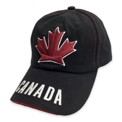 Maple Leaf Embroidered Adjustable Hat