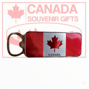Canada Bottle Opener Fridge Magnet - Canadian Flag Themed