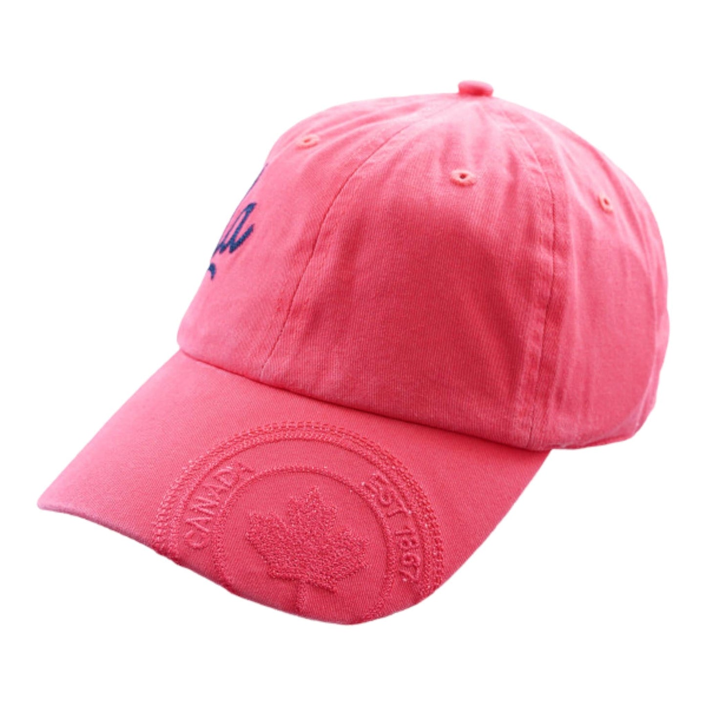 Canada Cap CORAL W/Fancy Script On Side