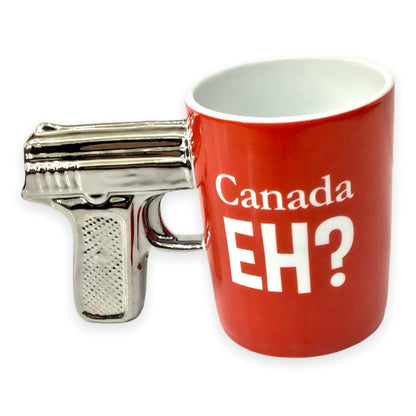 Canada Hein ? Tasse à pistolet | Tasse pistolet tasse crâne tasse à café en céramique 3D tasse à thé, cadeau pour la famille et les amis 