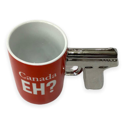 Canada Hein ? Tasse à pistolet | Tasse pistolet tasse crâne tasse à café en céramique 3D tasse à thé, cadeau pour la famille et les amis 