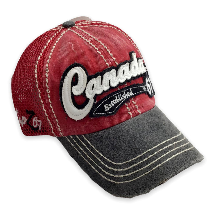 Canada Established 1867 Adult Baseball Cap Free Adjustable Mesh Hat