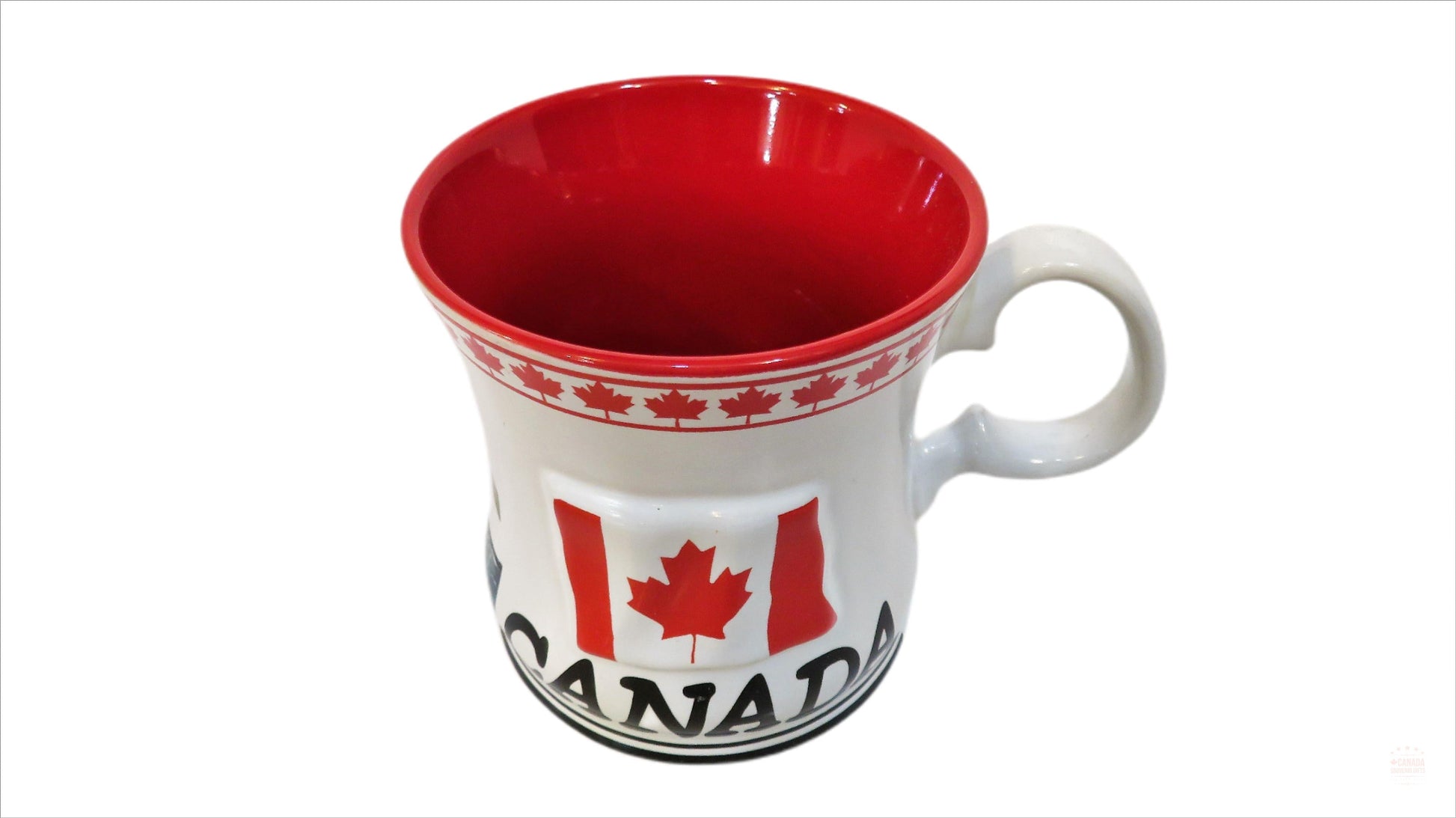 Canada Flag & I Love Canadian Ceramic Coffee Mug | Canadian Souvenir Mug | Cider, Hot Chocolate Tea Coffee Cup for Home Office, Camping Traveling