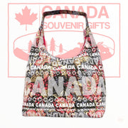 Canada Maple Leaf Everyday Large Multi-Purpose Travel Ladies Bag - Vintage Souvenir Shoulder Bag for Shopping, Work, & School