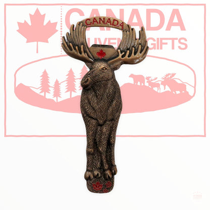 Canada Moose 3D Metal Bottle Opener