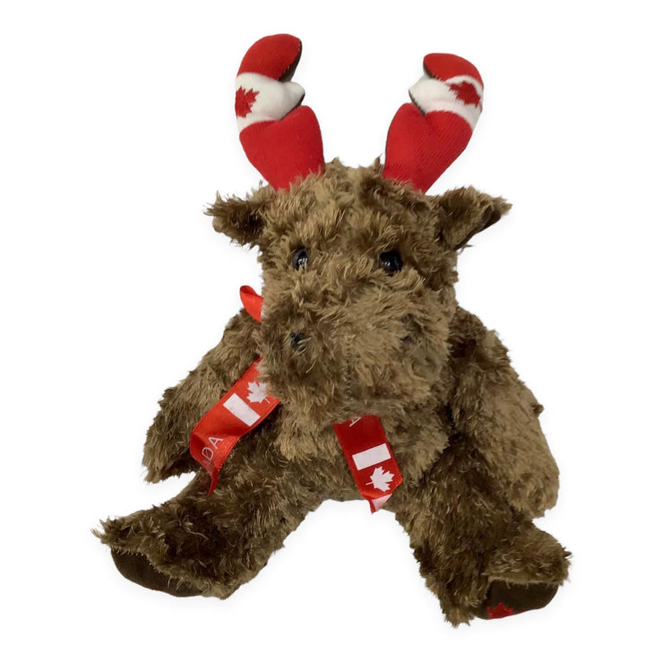 Canada Moose Plush Toy | Plush Toy with Scarf Around The Neck