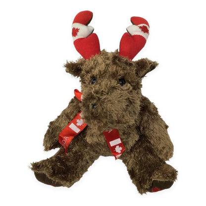 Canada Moose Plush Toy | Plush Toy with Scarf Around The Neck