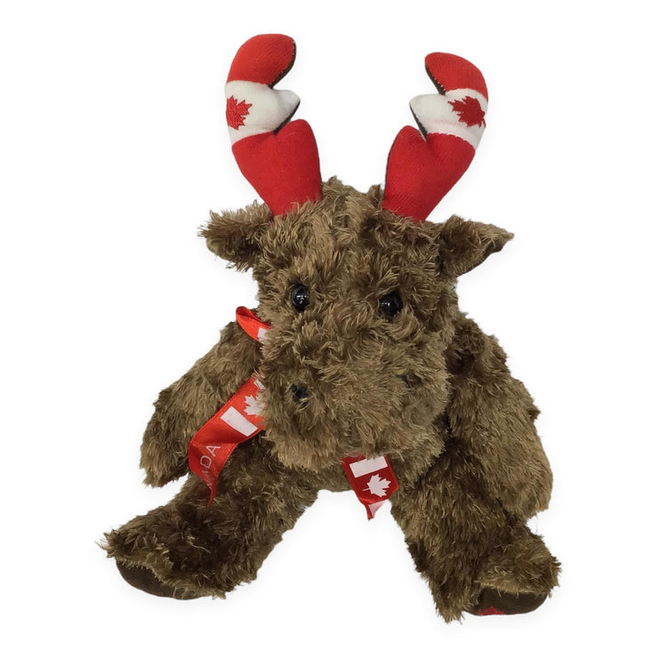 Canada Moose Plush Toy | Plush Toy with Scarf Around The Neck