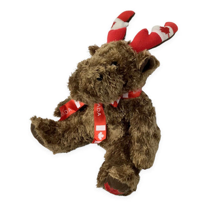 Canada Moose Plush Toy | Plush Toy with Scarf Around The Neck