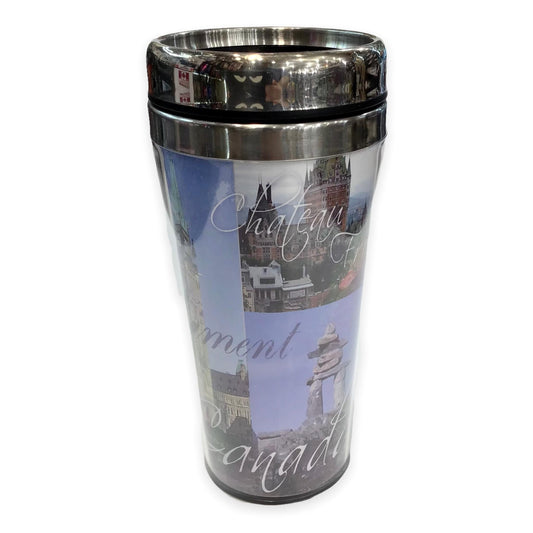 Canada Multi-City Print Travel Coffee Mug