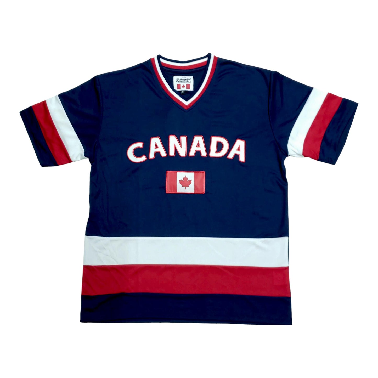 Canada Navy Jersey Top Vêtements de sport unisexes pour adultes