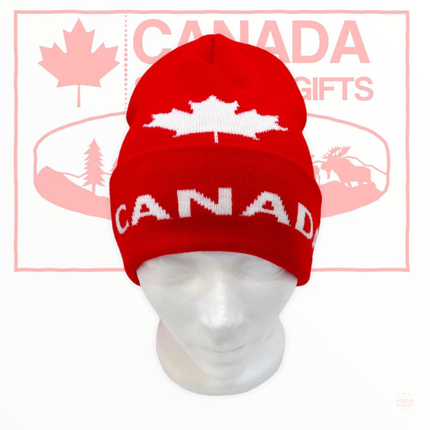 Canada Unisex Winter Toque - Red Beanie