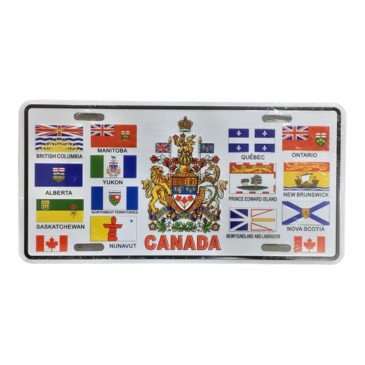 Canada Provincial Flags Customized Quebec Car Plate