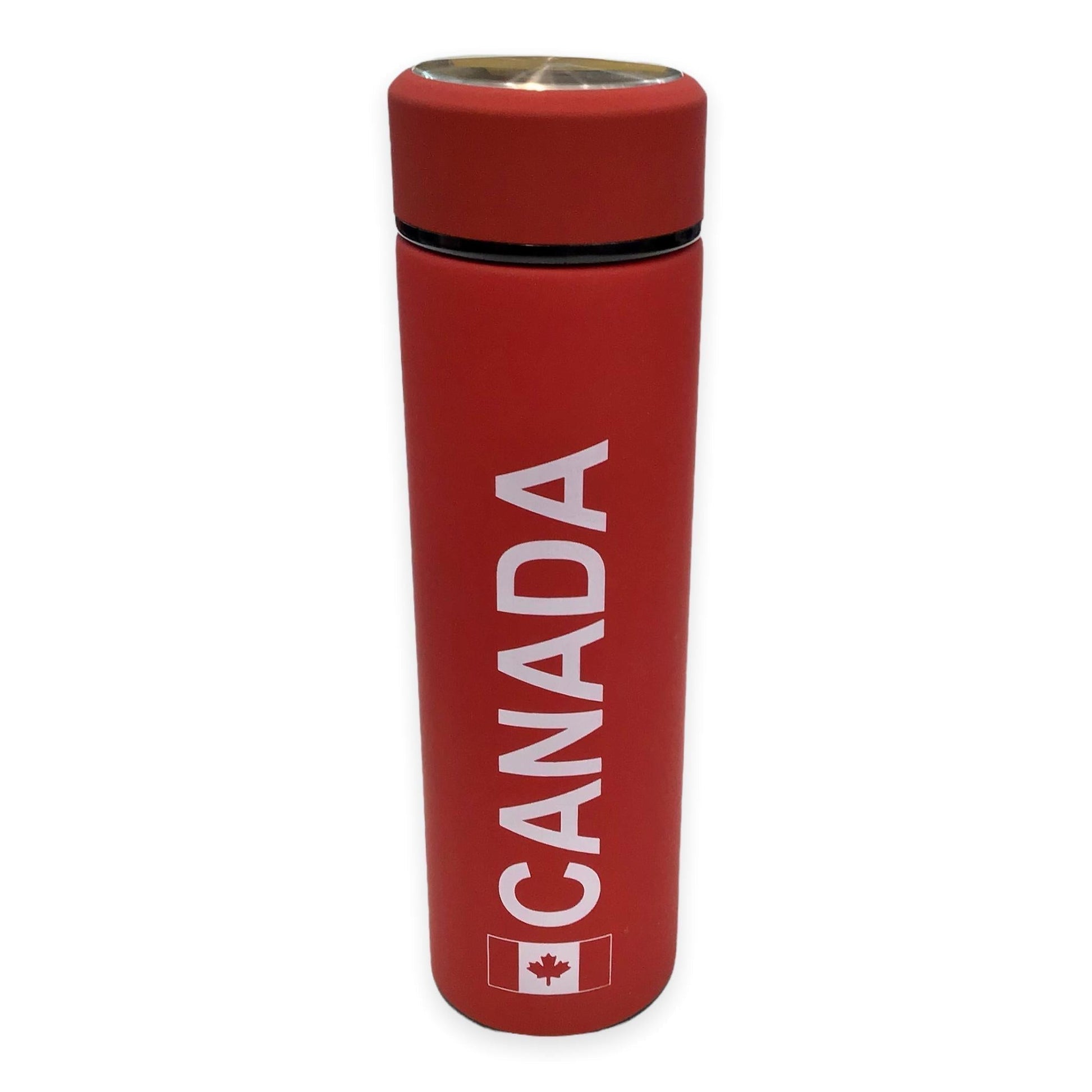 Canada Red Matt Water Bottle