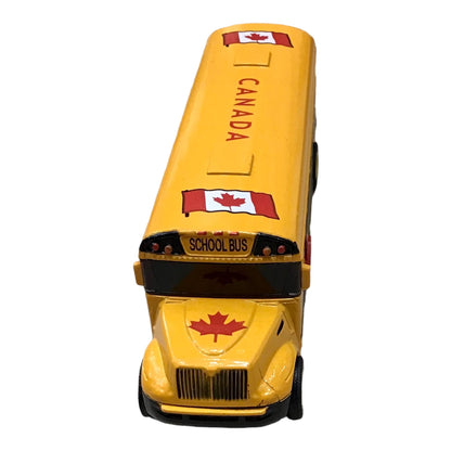 Canada School Bus Toys Metal Die Cast Souvenir Truck Vehicle 7.5 inches